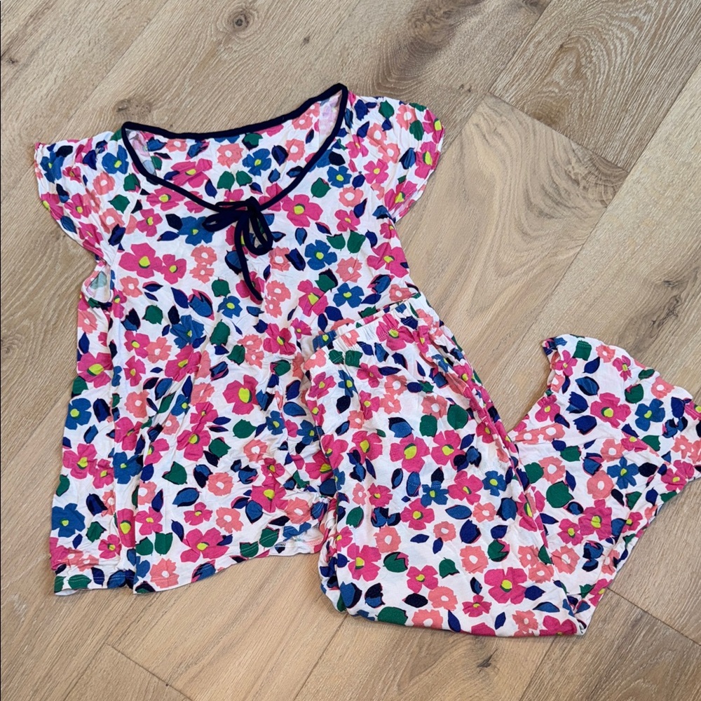 Kate Spade Pink and Blue Floral Pajama Set